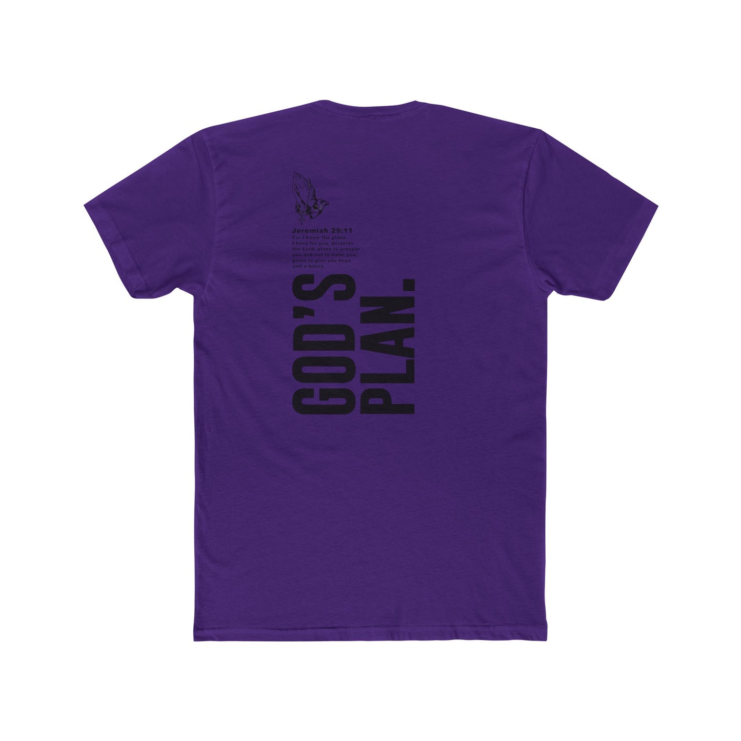 Printed Scripture T-Shirt — Unisex Cotton Crew with Front & Back Print