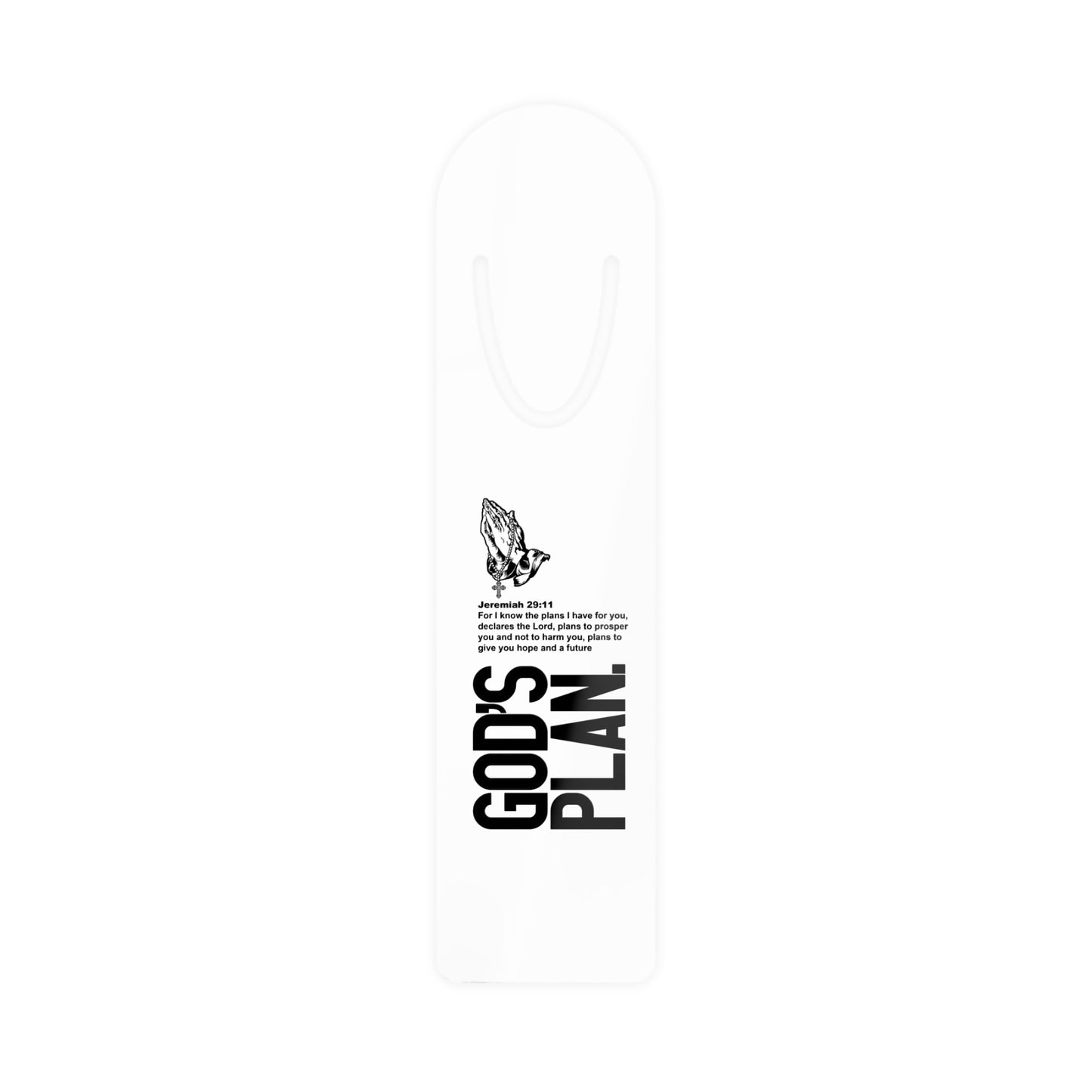 God's Plan with Scripture Bookmark — Inspirational Matte Finish