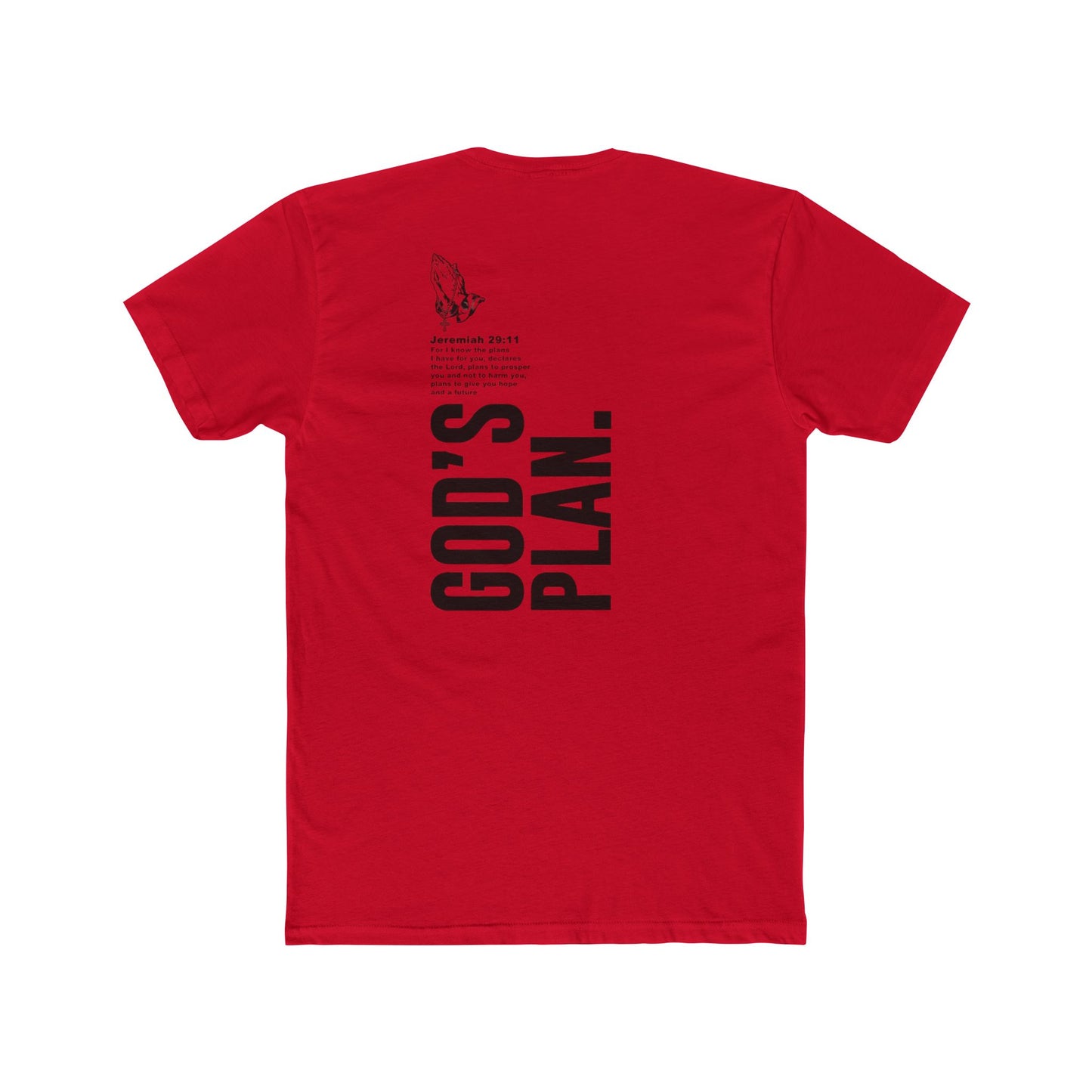 Printed Scripture T-Shirt — Unisex Cotton Crew with Front & Back Print