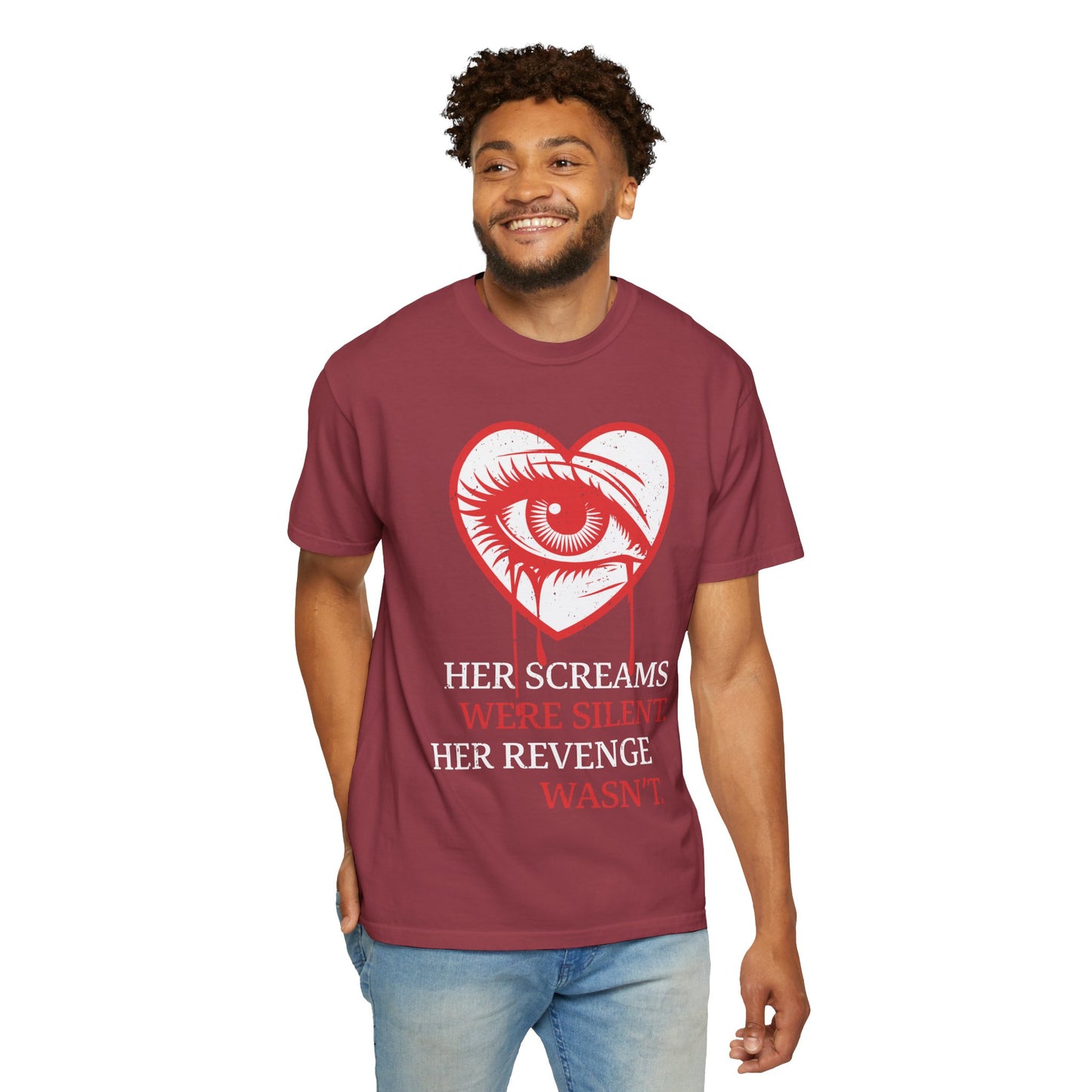 Her Screams Were Silent, Her Revenge Wasn't T-Shirt - Dark Feminine Power Unisex Graphic Tee, Bold Revenge Quote Shirt