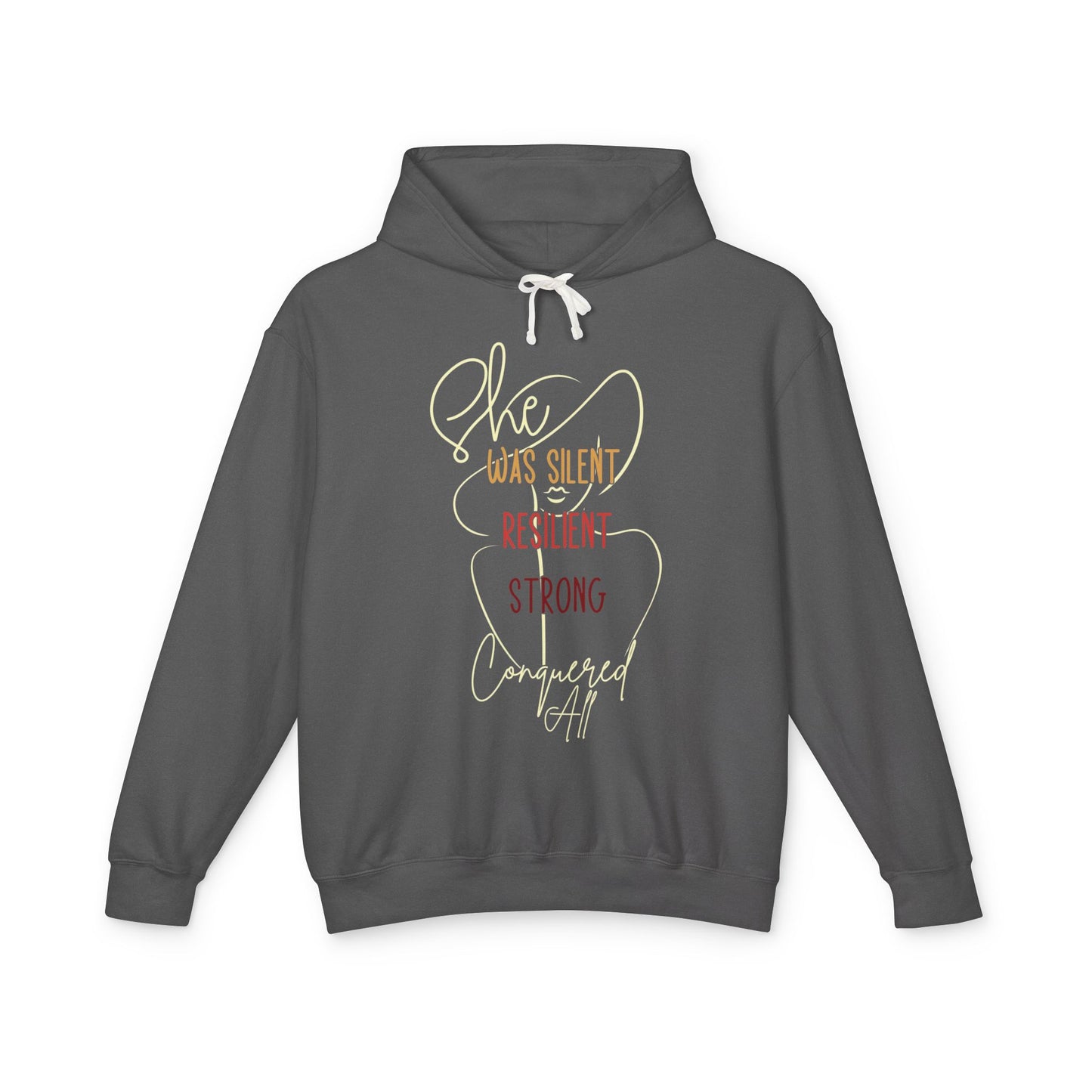 She Was Silent Resilient Strong Conquered All Hoodie | Empowerment Apparel