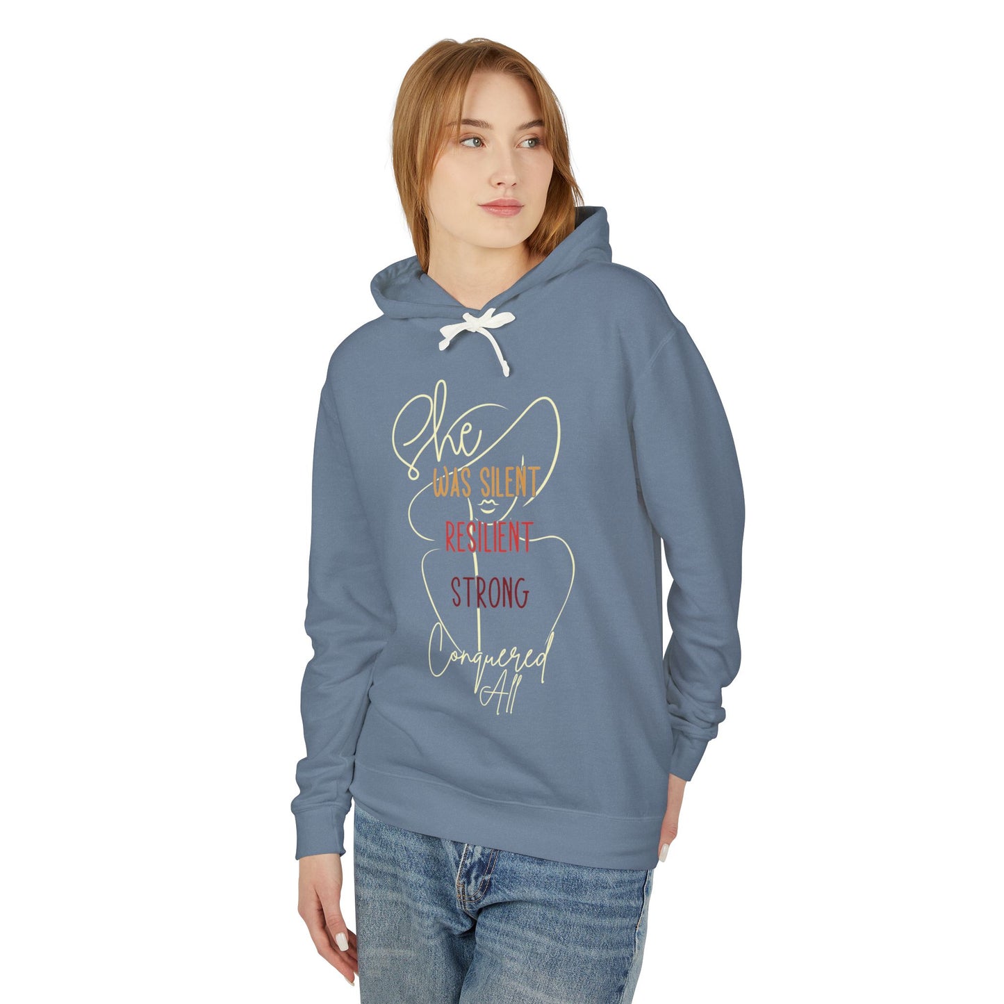 She Was Silent Resilient Strong Conquered All Hoodie | Empowerment Apparel