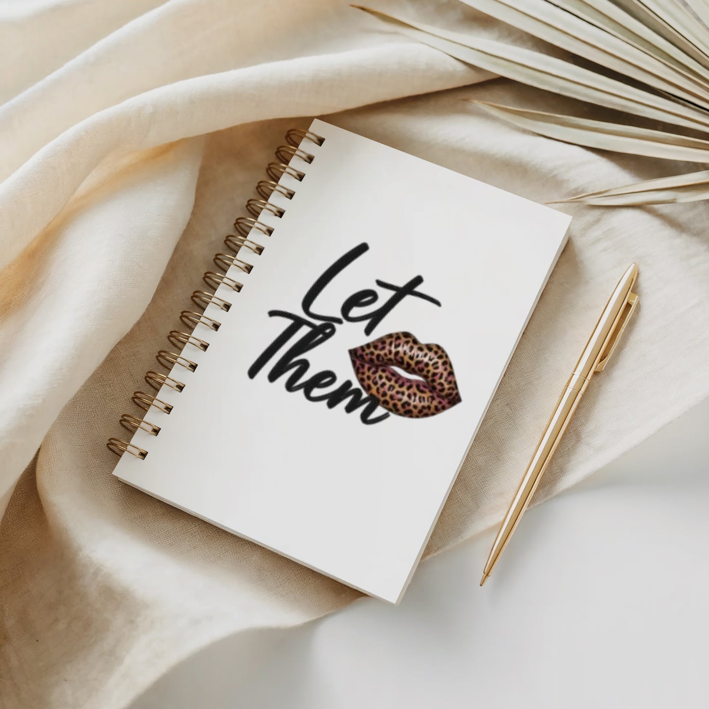 Leopard Lips "Let Them" Spiral Notebook | Journal For Women | Boundaries & Peace Planner