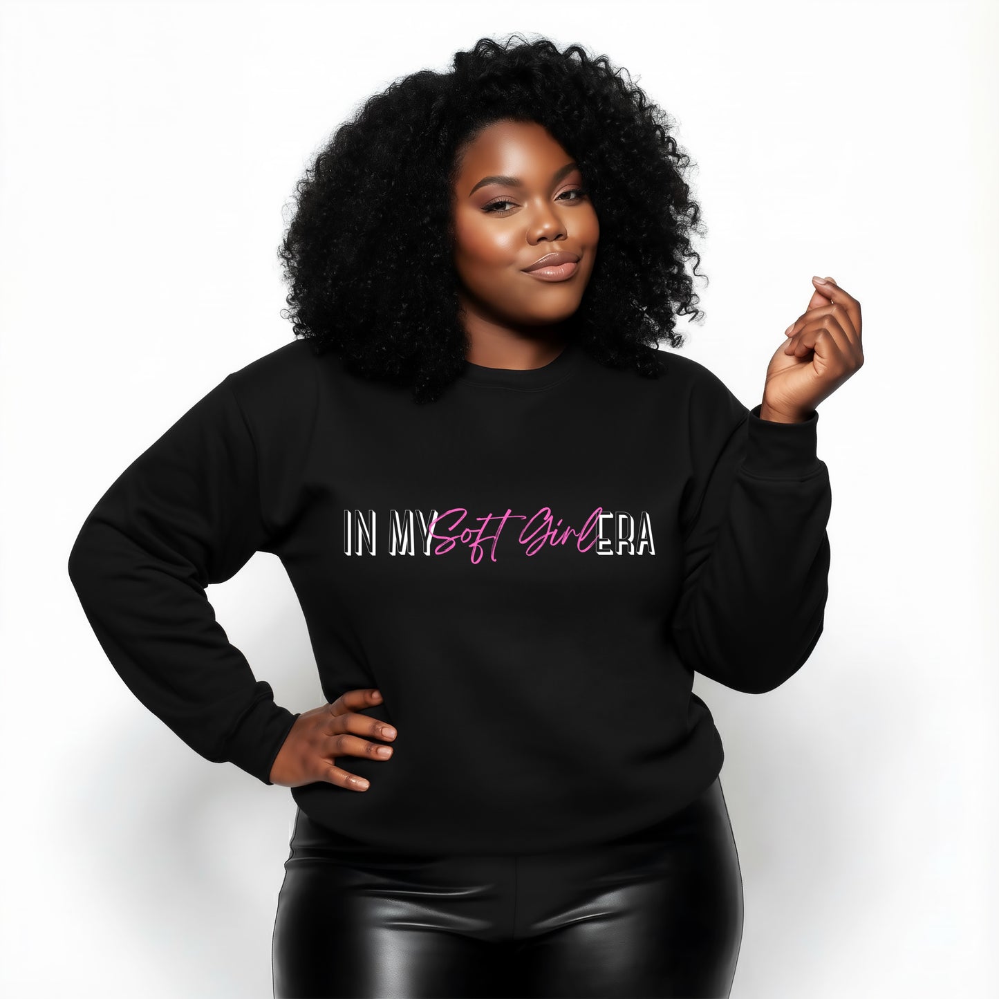 Soft Girl Era Sweatshirt | Cozy Feminine Crewneck | Aesthetic Women's Pullover for Everyday Comfort