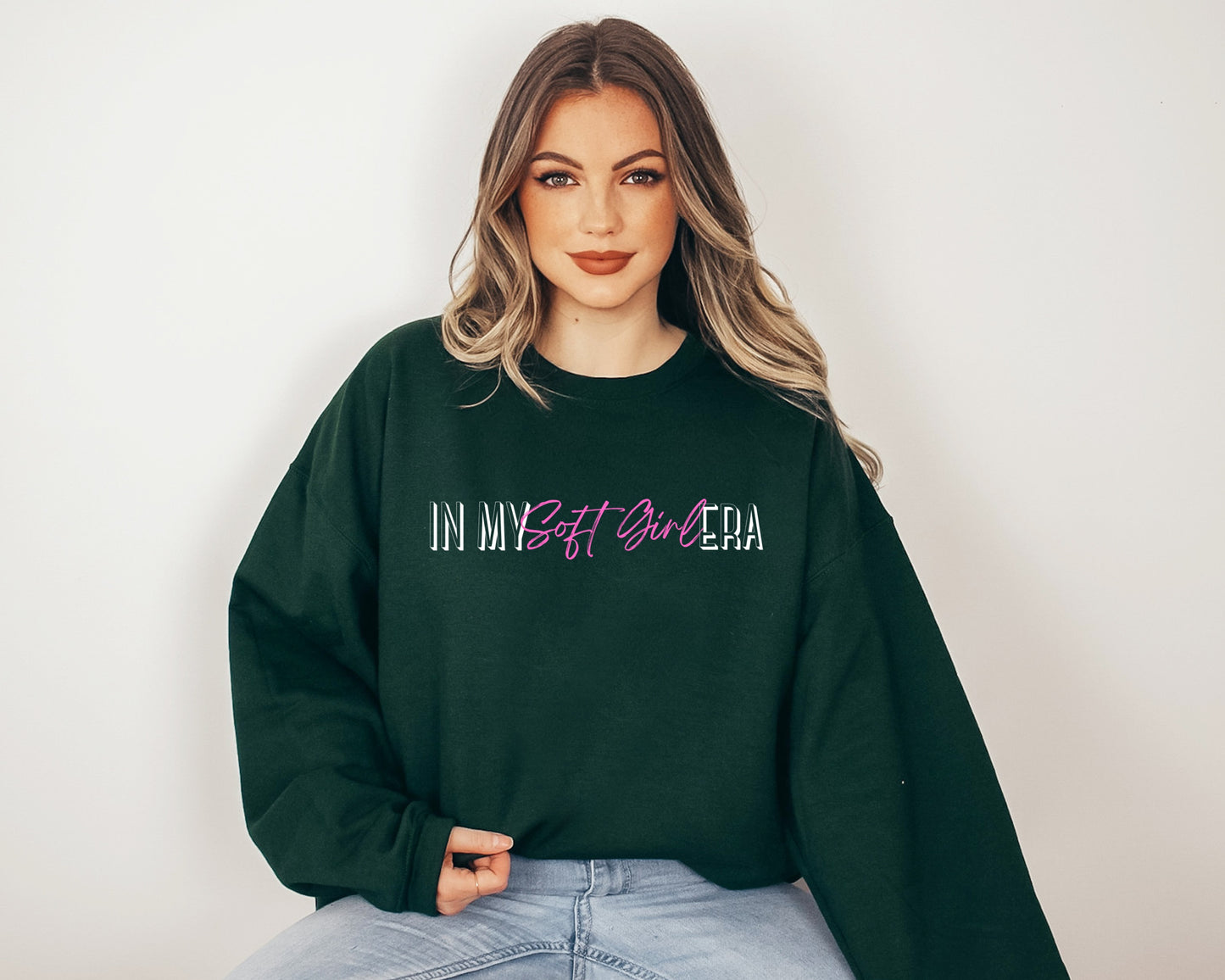 Soft Girl Era Sweatshirt | Cozy Feminine Crewneck | Aesthetic Women's Pullover for Everyday Comfort