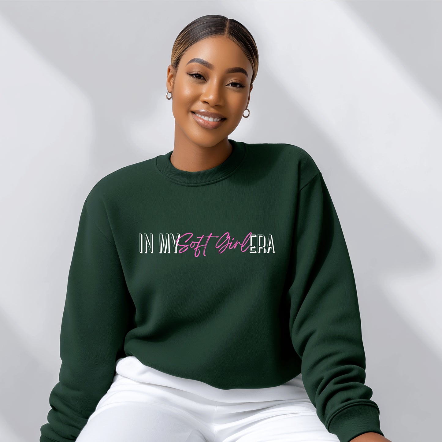 Soft Girl Era Sweatshirt | Cozy Feminine Crewneck | Aesthetic Women's Pullover for Everyday Comfort