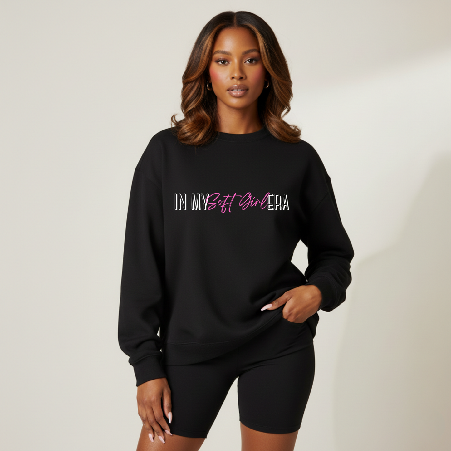 Soft Girl Era Sweatshirt | Cozy Feminine Crewneck | Aesthetic Women's Pullover for Everyday Comfort