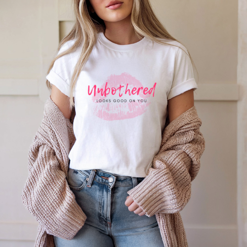 Unbothered Looks Good On You T-shirt | Inspirational T-shirt For Mom | Women Empowerment Tee