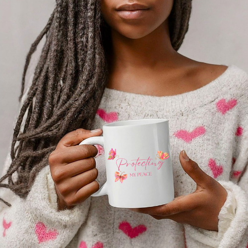 Protecting My Peace Mug | Inspirational Mug  Coffee Ceramic Mug
