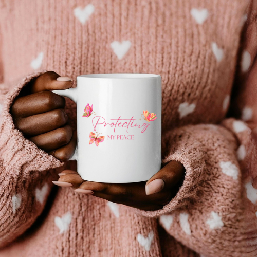 Protecting My Peace Mug | Inspirational Mug  Coffee Ceramic Mug
