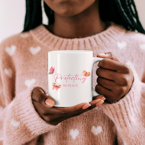 Protecting My Peace Mug | Inspirational Mug  Coffee Ceramic Mug