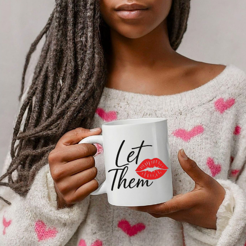 Let Them White Ceramic Mug | Coffee Cup | Women Empowerment Mug