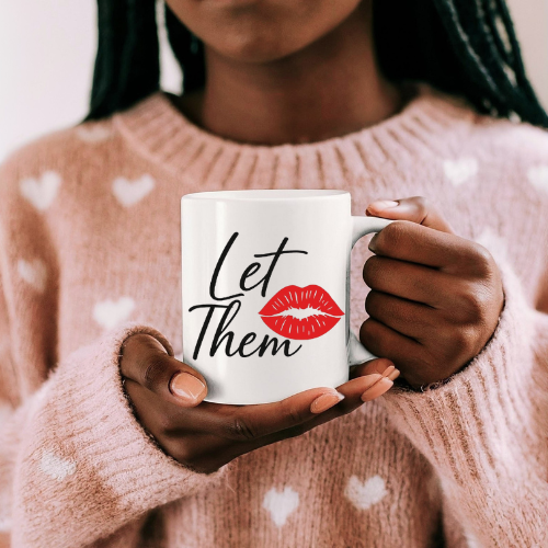 Let Them White Ceramic Mug | Coffee Cup | Women Empowerment Mug