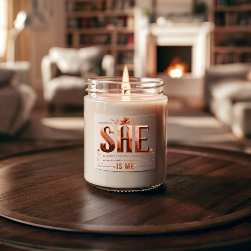 Self Love Soy Candle 9oz | Affirmation Scented Candle for Women | Empowerment Gift