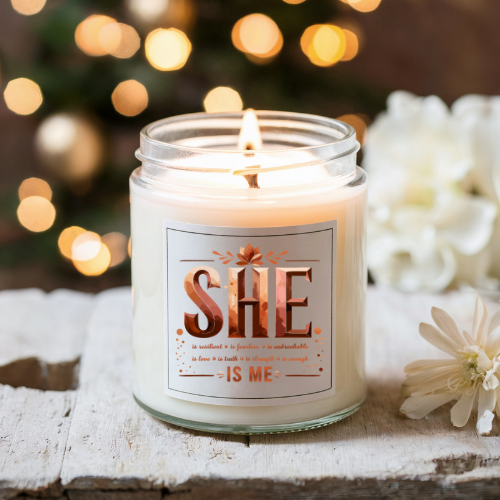 Self Love Soy Candle 9oz | Affirmation Scented Candle for Women | Empowerment Gift