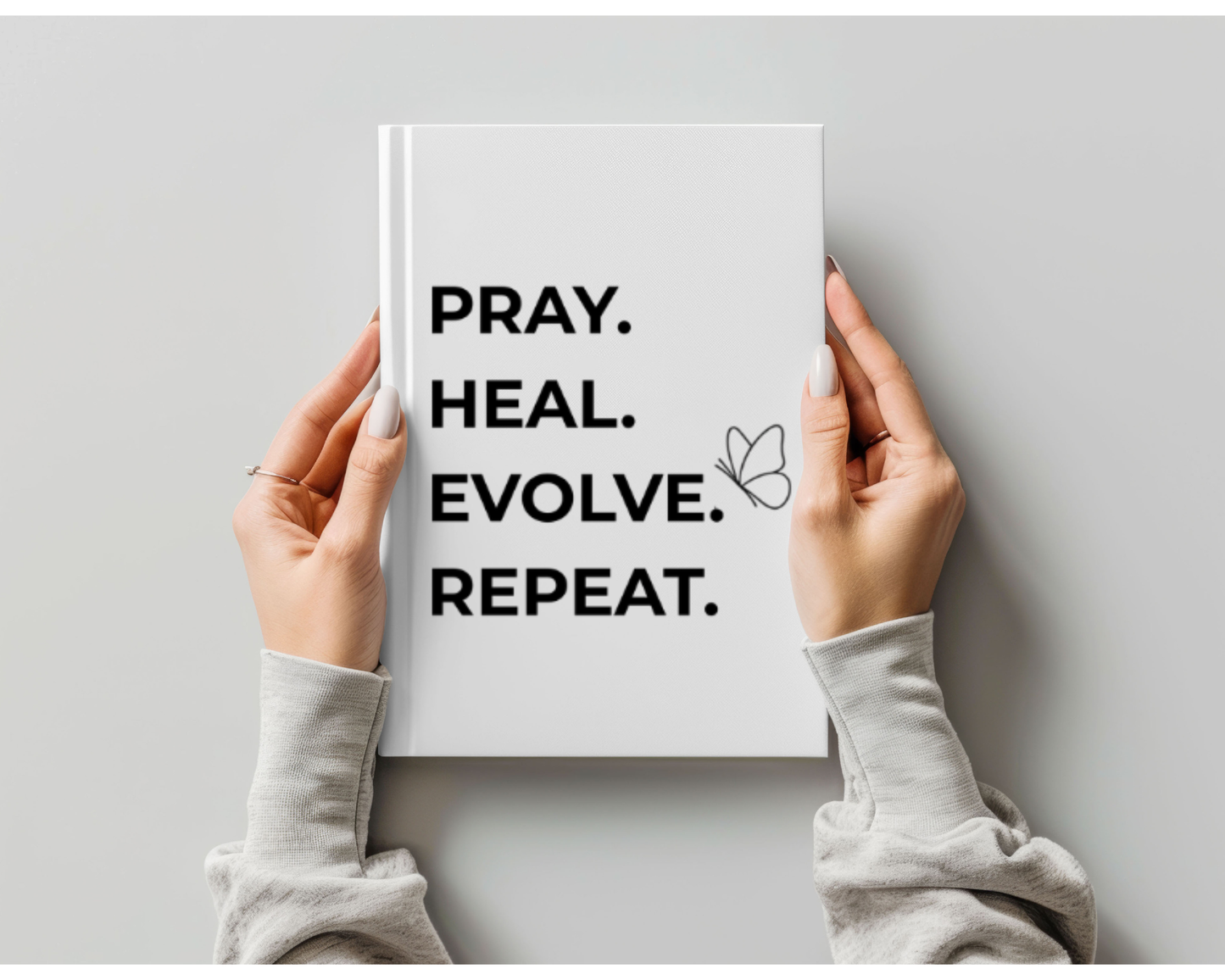 Pray Heal Evolve Repeat Journal | Healing Journal for Women | Growth Journal