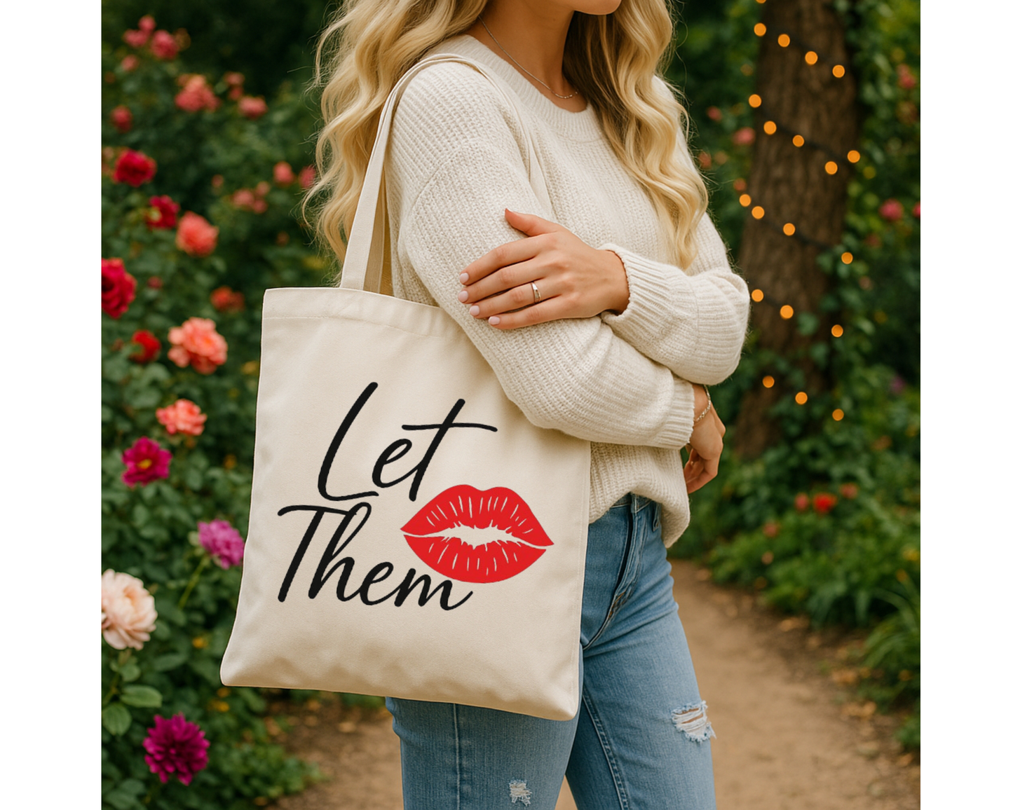 Let Them Tote Bag | Eco-Friendly Tote | Trendy Shopping Bag | Stylish Everyday Tote