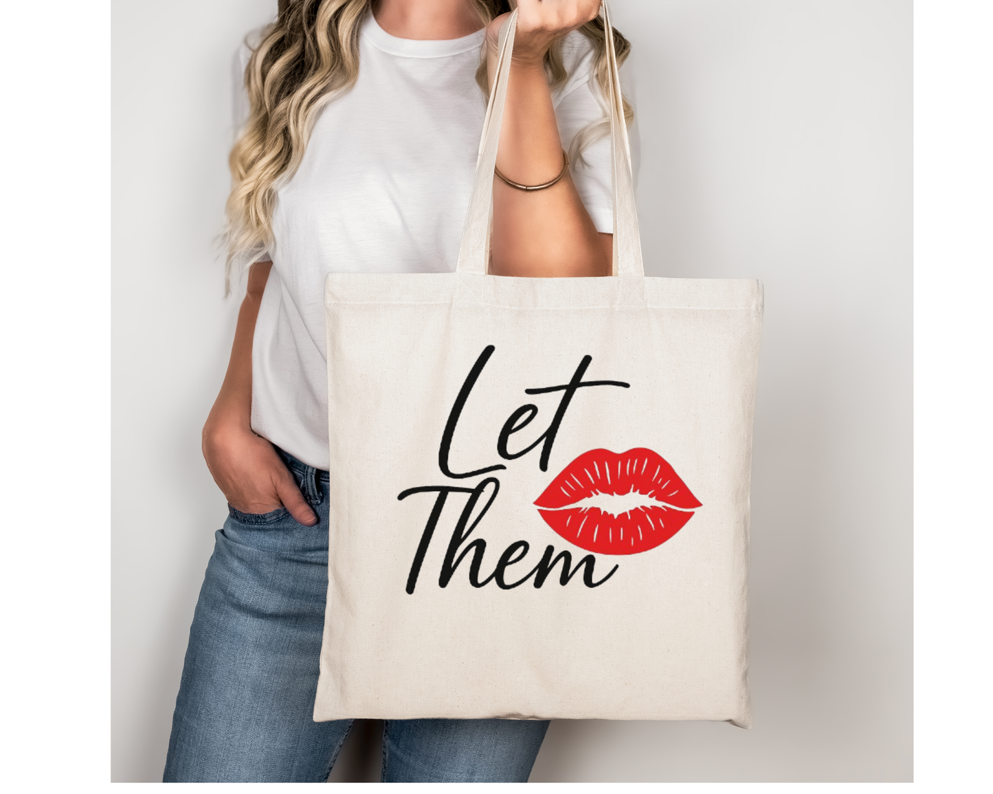 Let Them Tote Bag | Eco-Friendly Tote | Trendy Shopping Bag | Stylish Everyday Tote