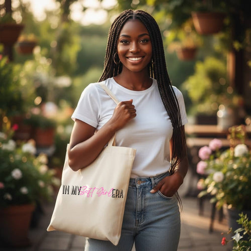 In My Soft Girl Era Affirmation Tote Bag | Minimalist Self Love Bag | Everyday Carryall