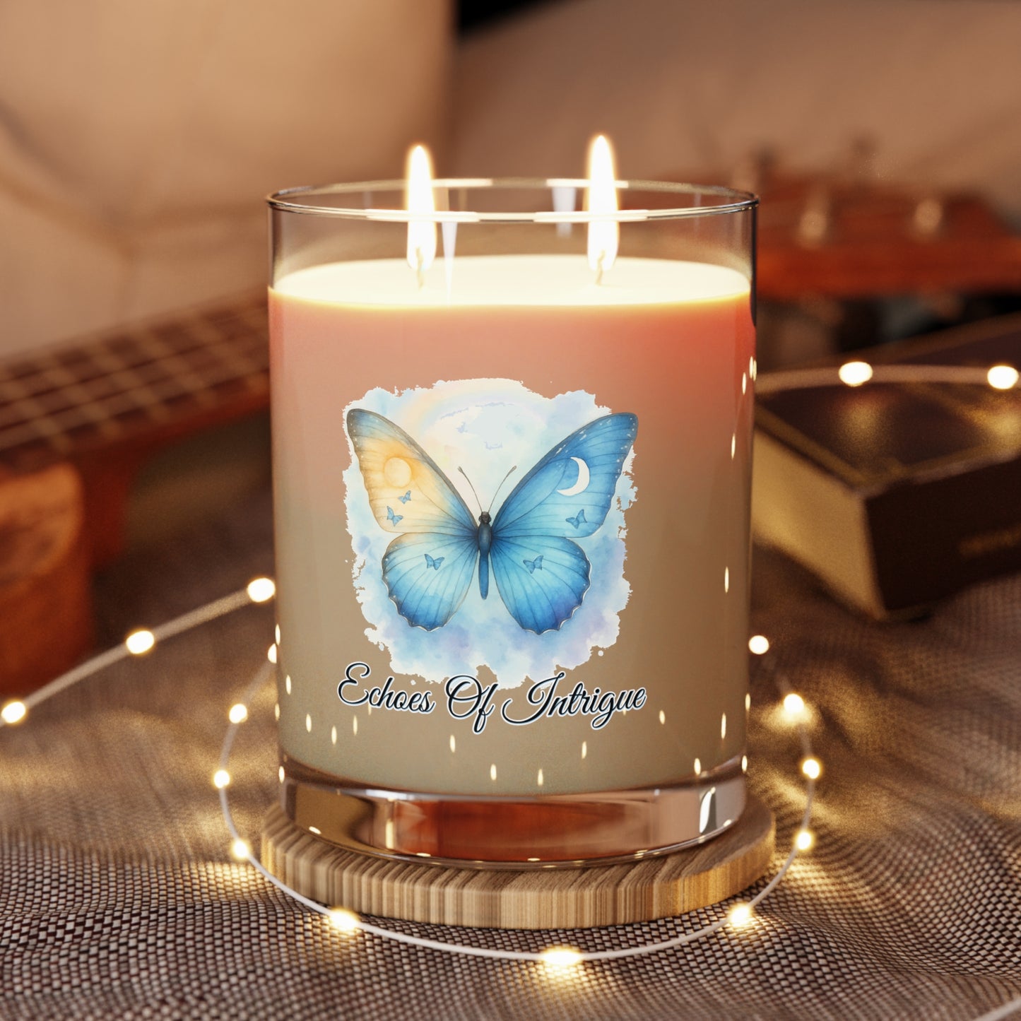 Echoes Of Intrigue Scented Soy Candle - Aromatherapy, Relaxation, Eco-Friendly Home Décor