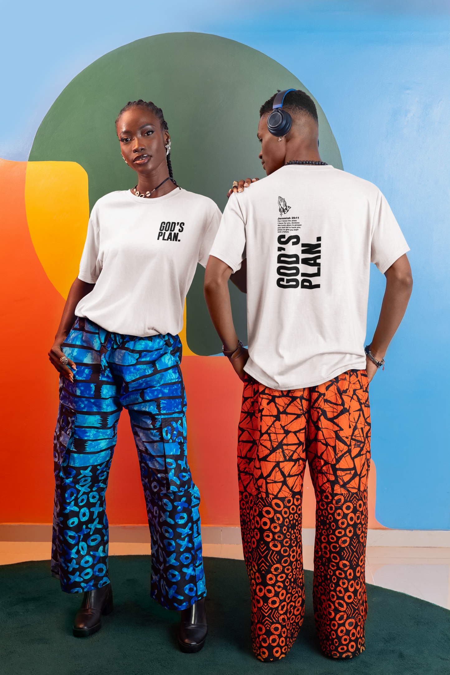 Printed Scripture T-Shirt — Unisex Cotton Crew with Front & Back Print